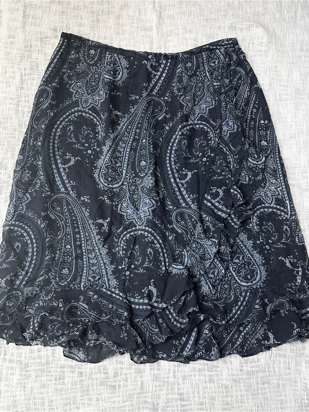 Vintage Y2K Avenue Paisley Print Wrap Illusion Maxi Skirt πͺ» Size 18